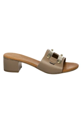 Cutter Heeled Mule