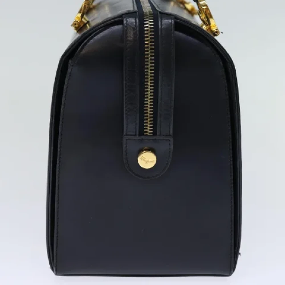 Salvatore Ferragamo Pre-owned Leather handbags Blue Dames
