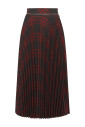 check-print-wool-pleated-skirt