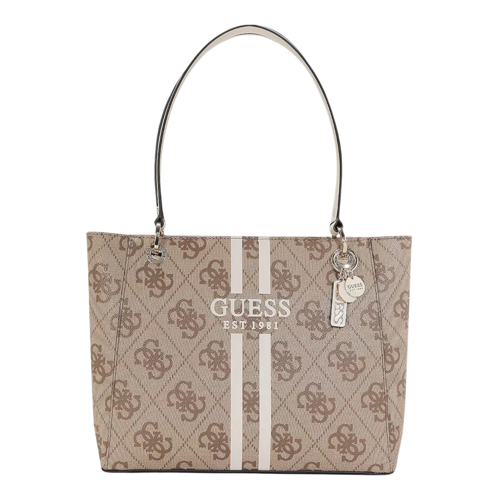 Guess Women's Beige One Size, Shoulder Tote Bag