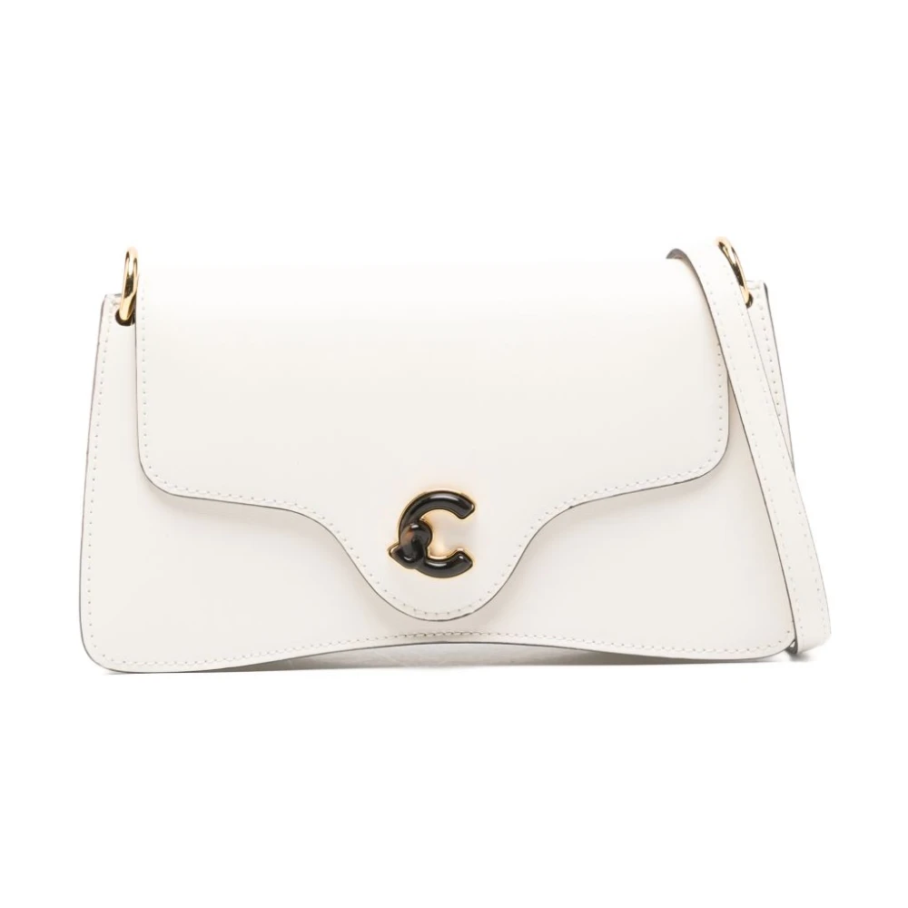 Coccinelle Flap Shoulder Bag - Female - Shoulder Bags - White - One Size - Bags