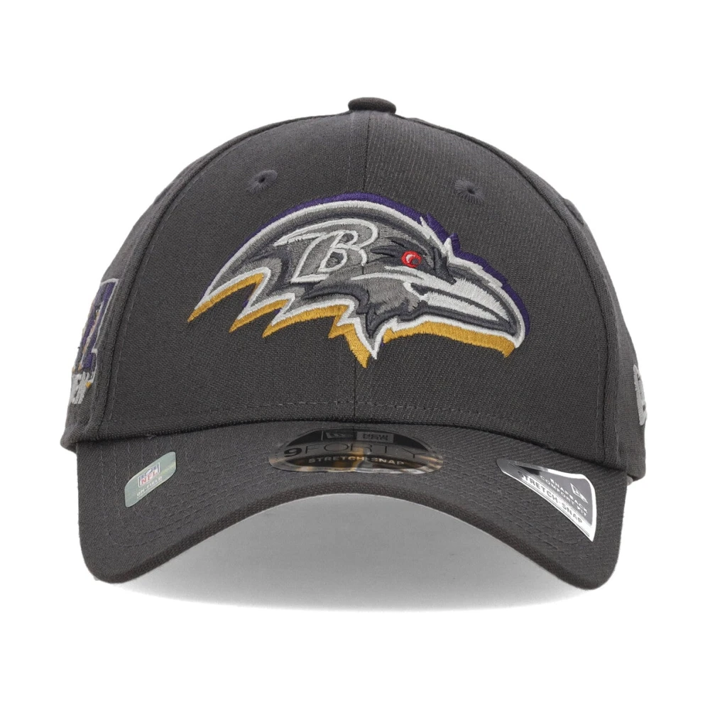 new era Gebogen klep hoed Baltimore Ravens NFL Draft Gray Heren