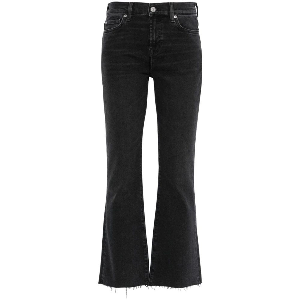 7 For All Mankind Jeans Flare: Denim blauw Black Dames