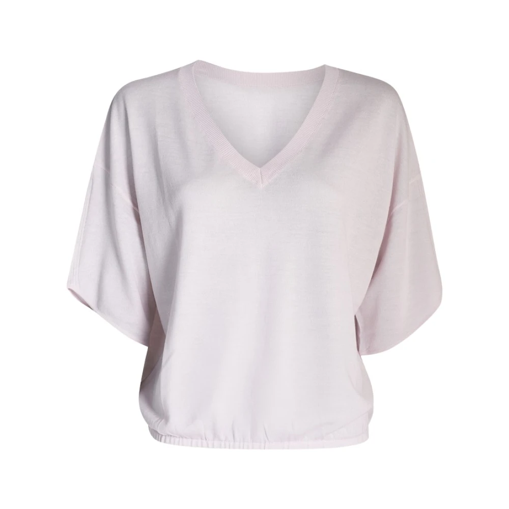 March23 V-neck Knitwear Pink Dames