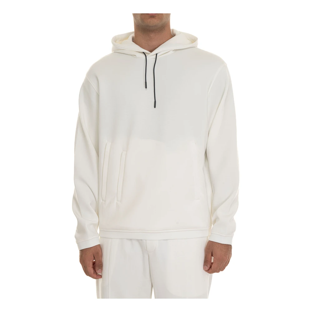 Emporio Armani Casual Katoenen Sweatshirt voor Mannen White Heren