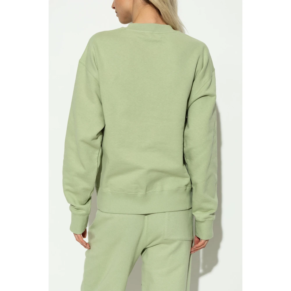 Jil Sander Sweatshirt met logo Green Dames