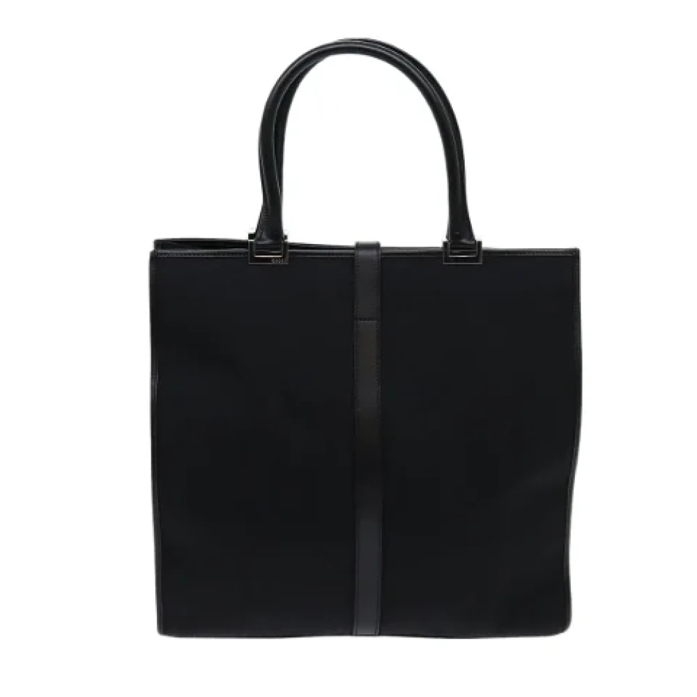 Gucci Vintage Pre-owned Fabric totes Black Dames