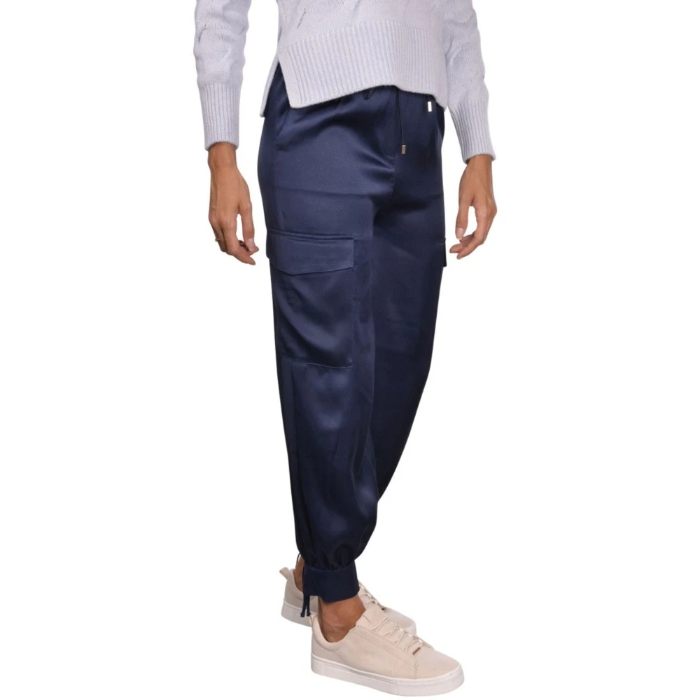 Gran Sasso Zijden broek Blue Dames