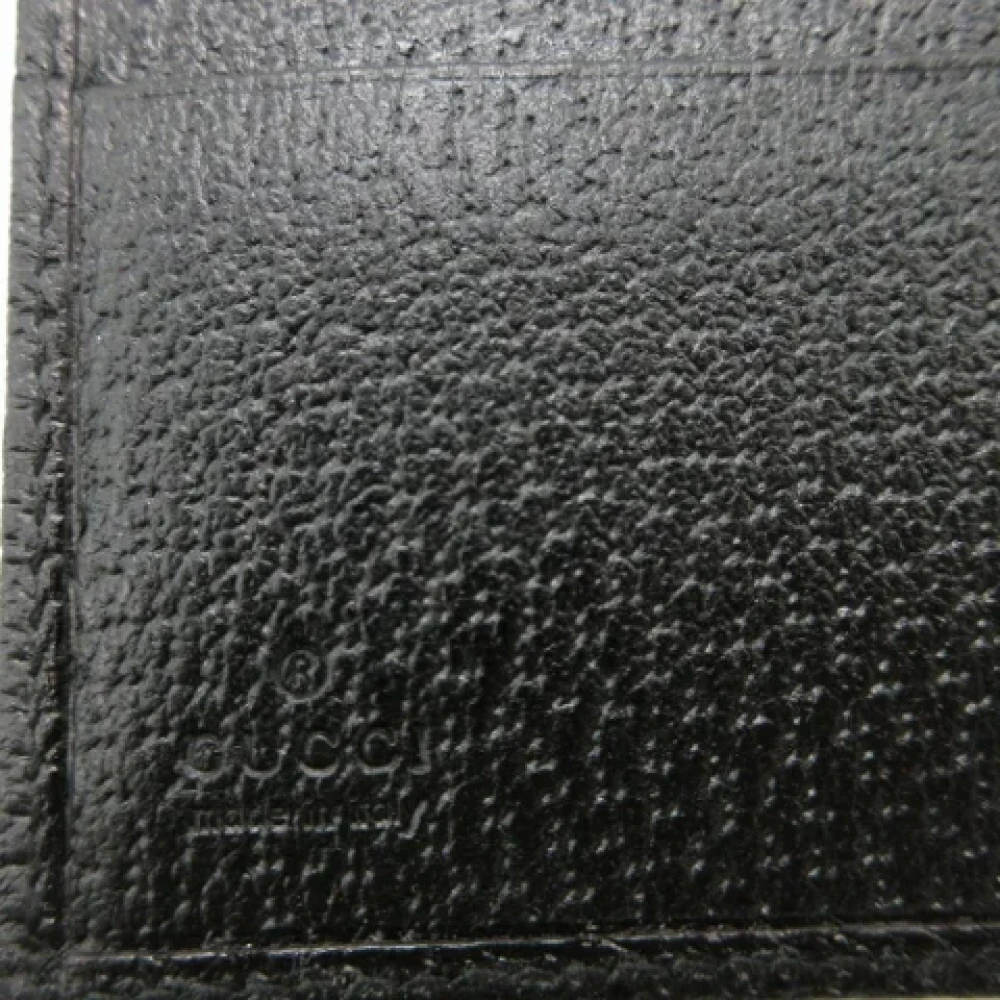 Gucci Vintage Pre-owned Canvas wallets Black Dames