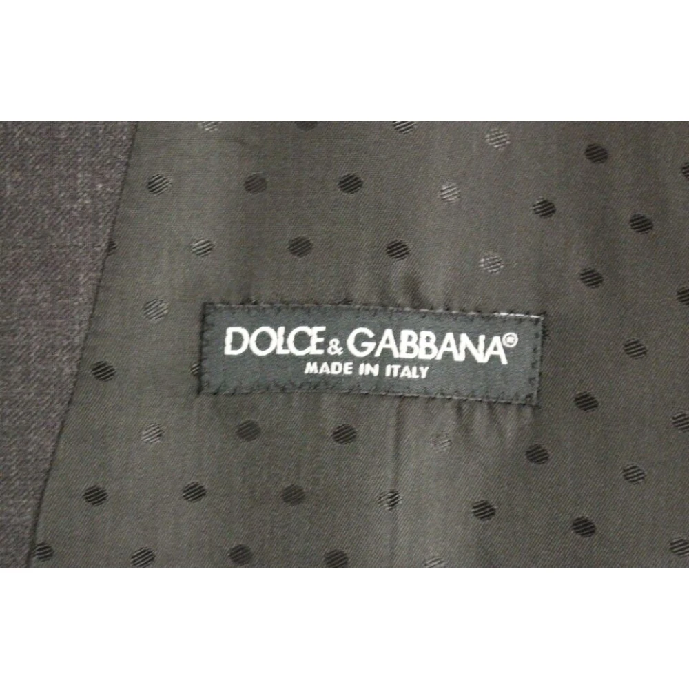 Dolce & Gabbana Elegante grijze wollen vest voor formele gelegenheden Gray Heren