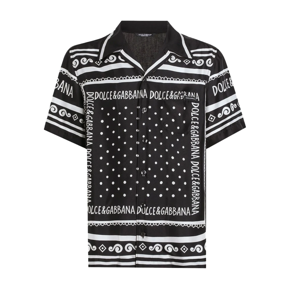 Dolce & Gabbana Men's Blue Casual Cotton Shirt In