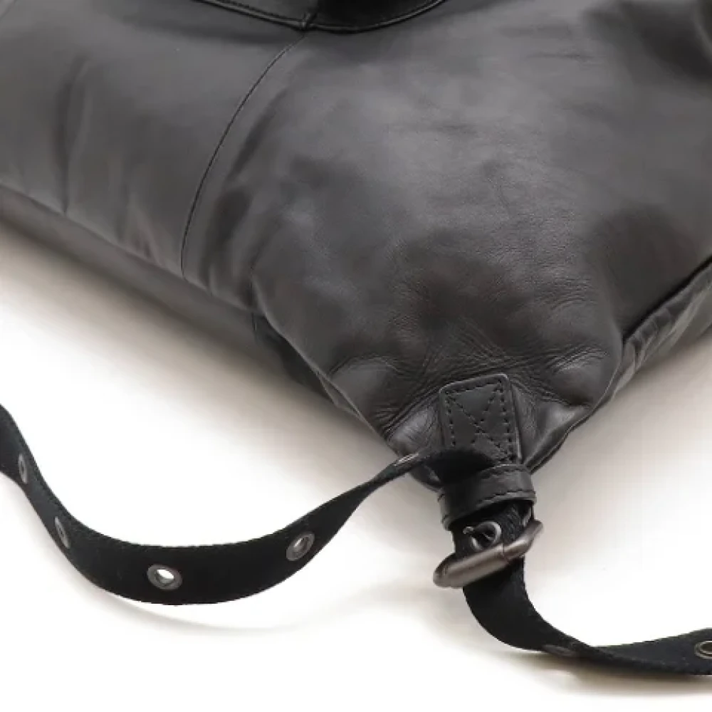 Bottega Veneta Vintage Pre-owned Leather backpacks Black Dames