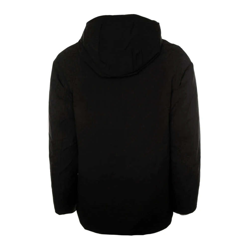 Elvine Lichte winterjas met verstelbare capuchon Black Heren
