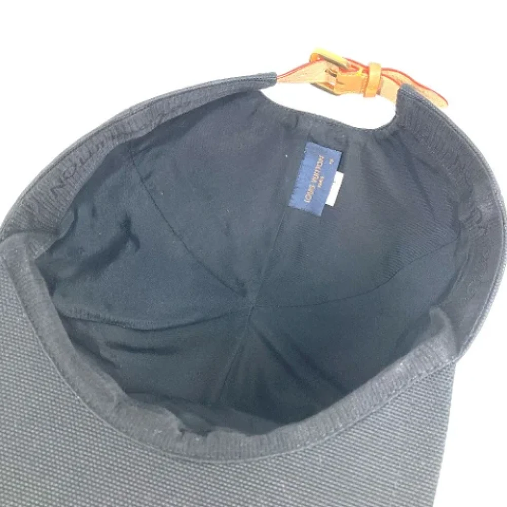 Louis Vuitton Vintage Pre-owned Cotton hats Black Dames