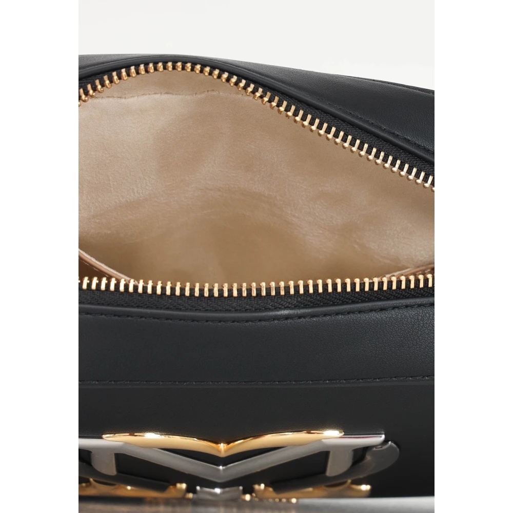 Love Moschino Zwarte schoudertas met monogramlogo Black Dames