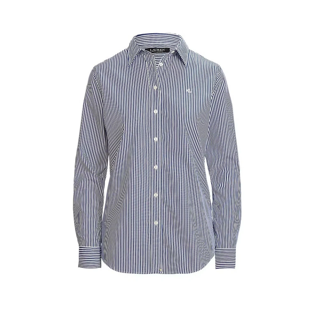 Ralph Lauren Blue Shirt - Female - Shirts - L - Blouses & Shirts