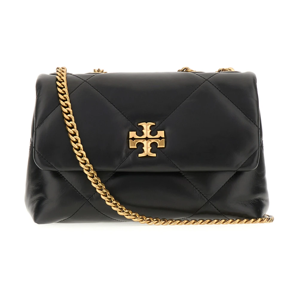 Tory Burch Svart Small Kira Diamond Quilt Axelremsväska