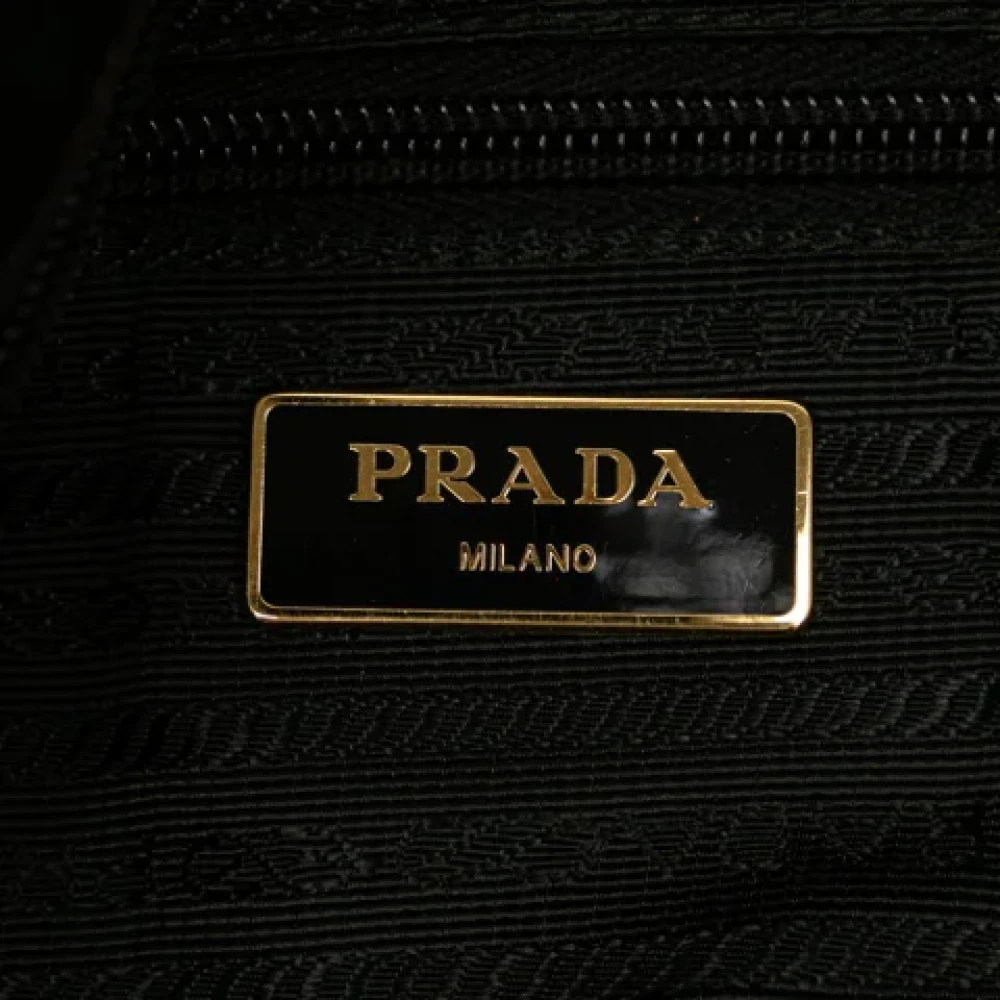Prada Vintage Pre-owned Leather shoulder-bags Brown Dames