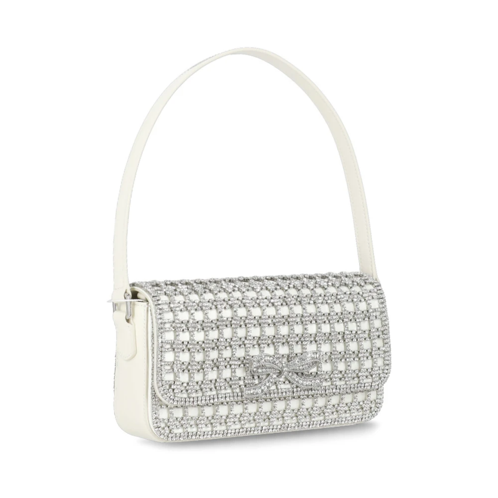 Self Portrait Strass Boog Schoudertas Beige Dames