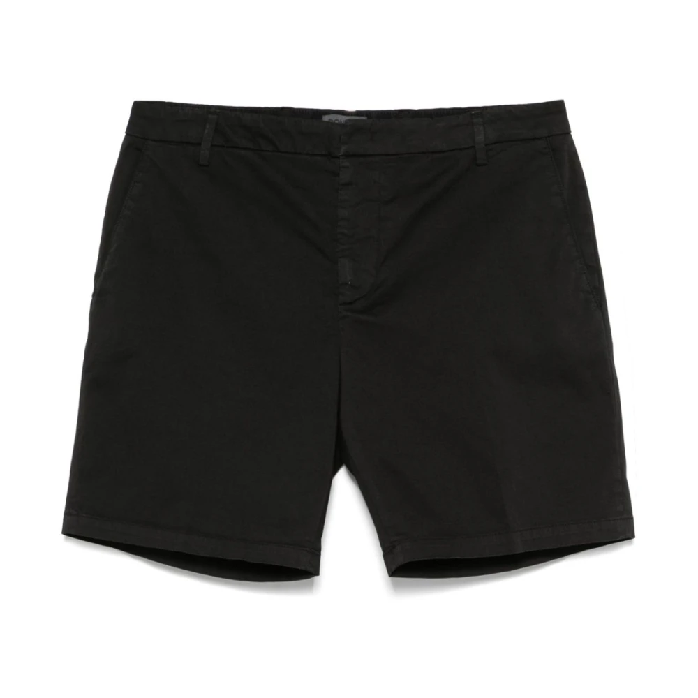 Dondup Men's Black Casual Shorts, W32, Manheim Chinos Shorts