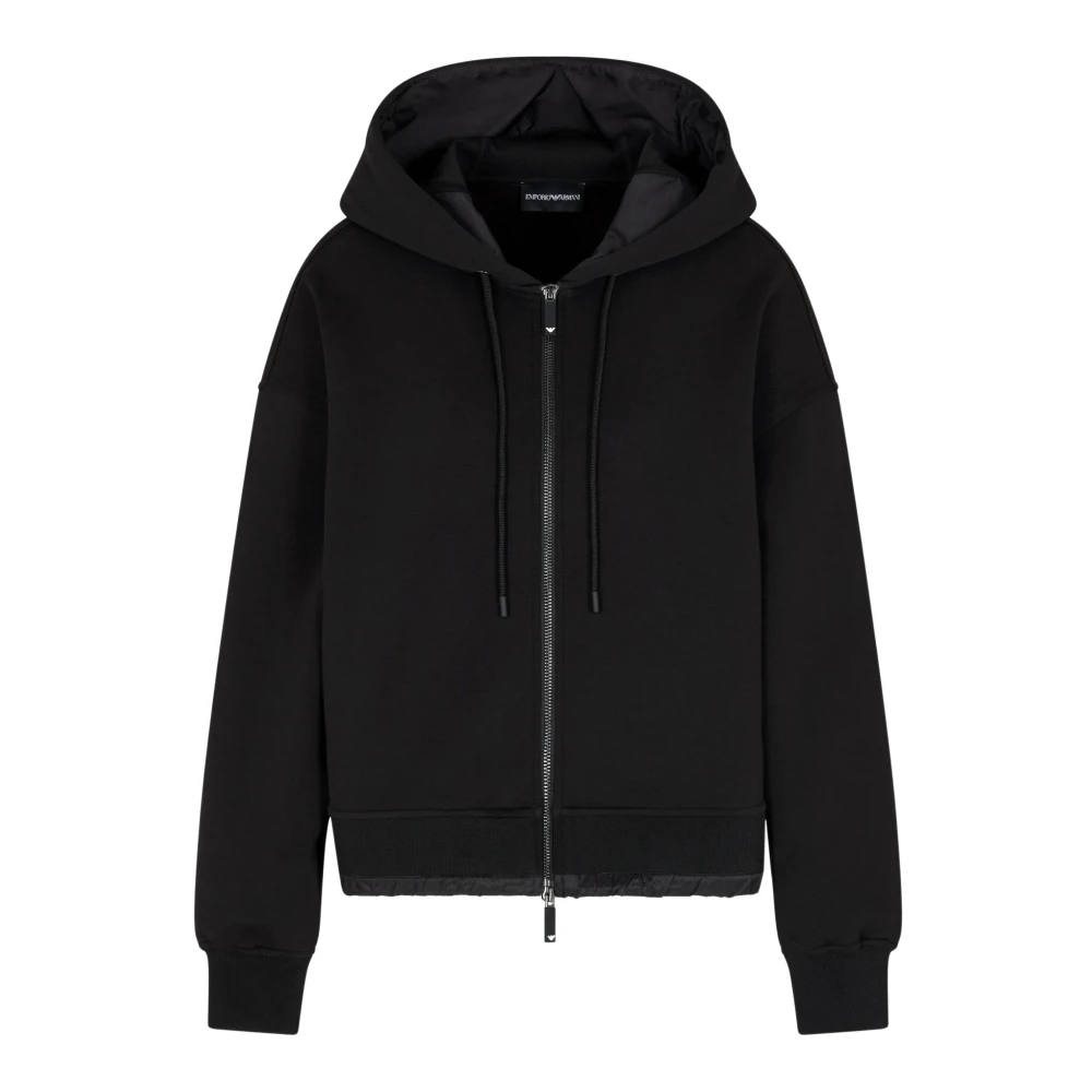 Emporio Armani Donna Nero Cotton Blouson Jacket