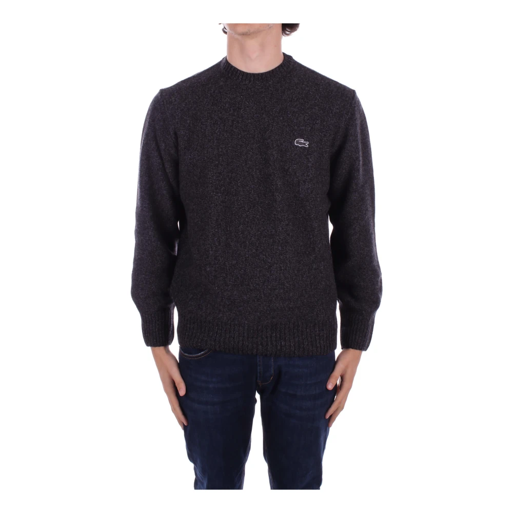 Lacoste Logo Front Sweaters Gray Heren