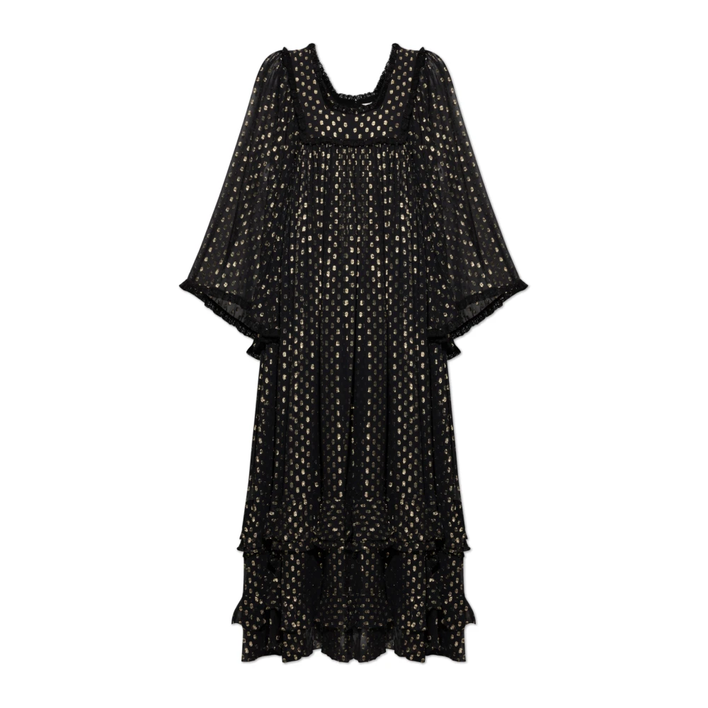 Chloé Jurk met lurex draad Black Dames