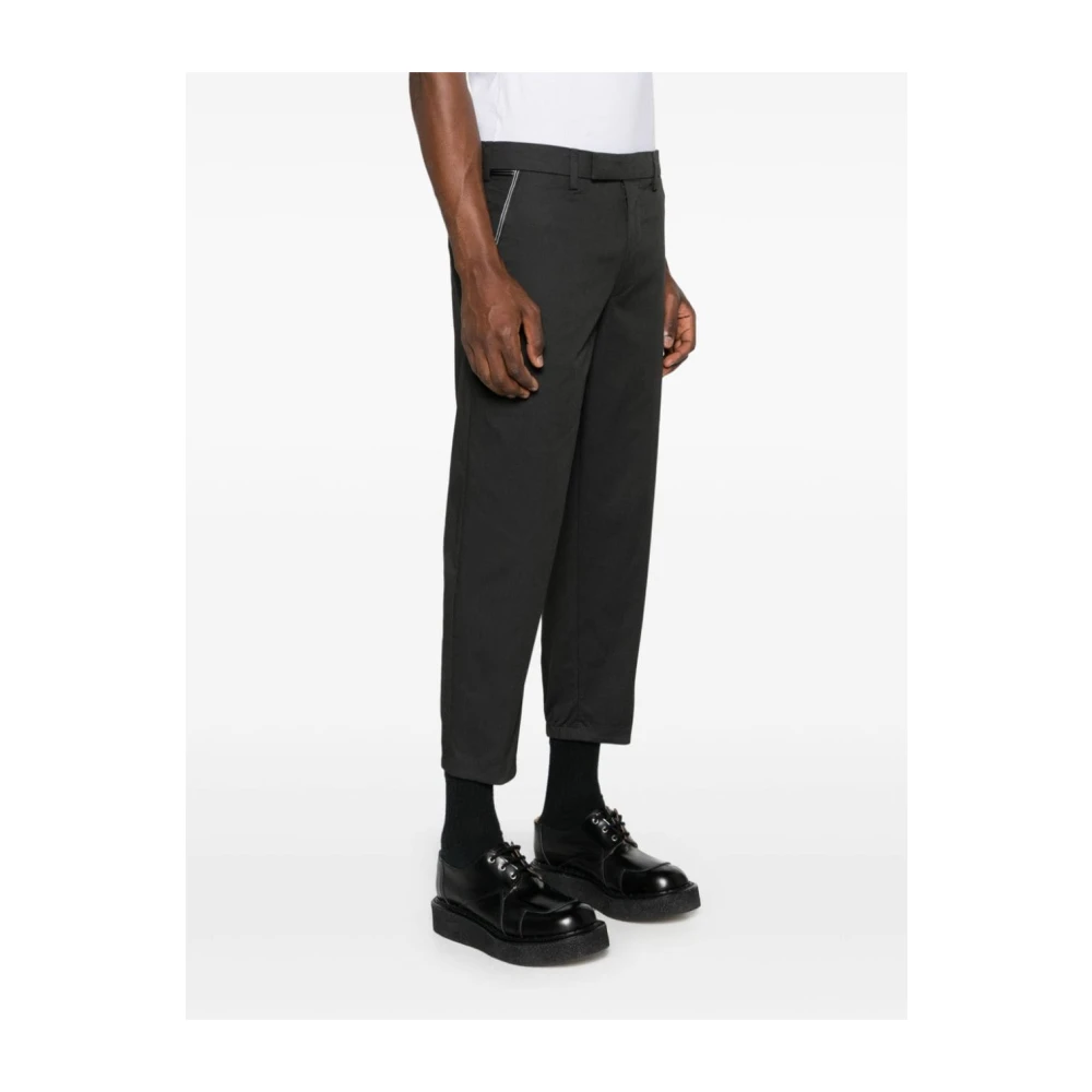 Neil Barrett Antraciet Wit Streep Broek Zakken Black Heren