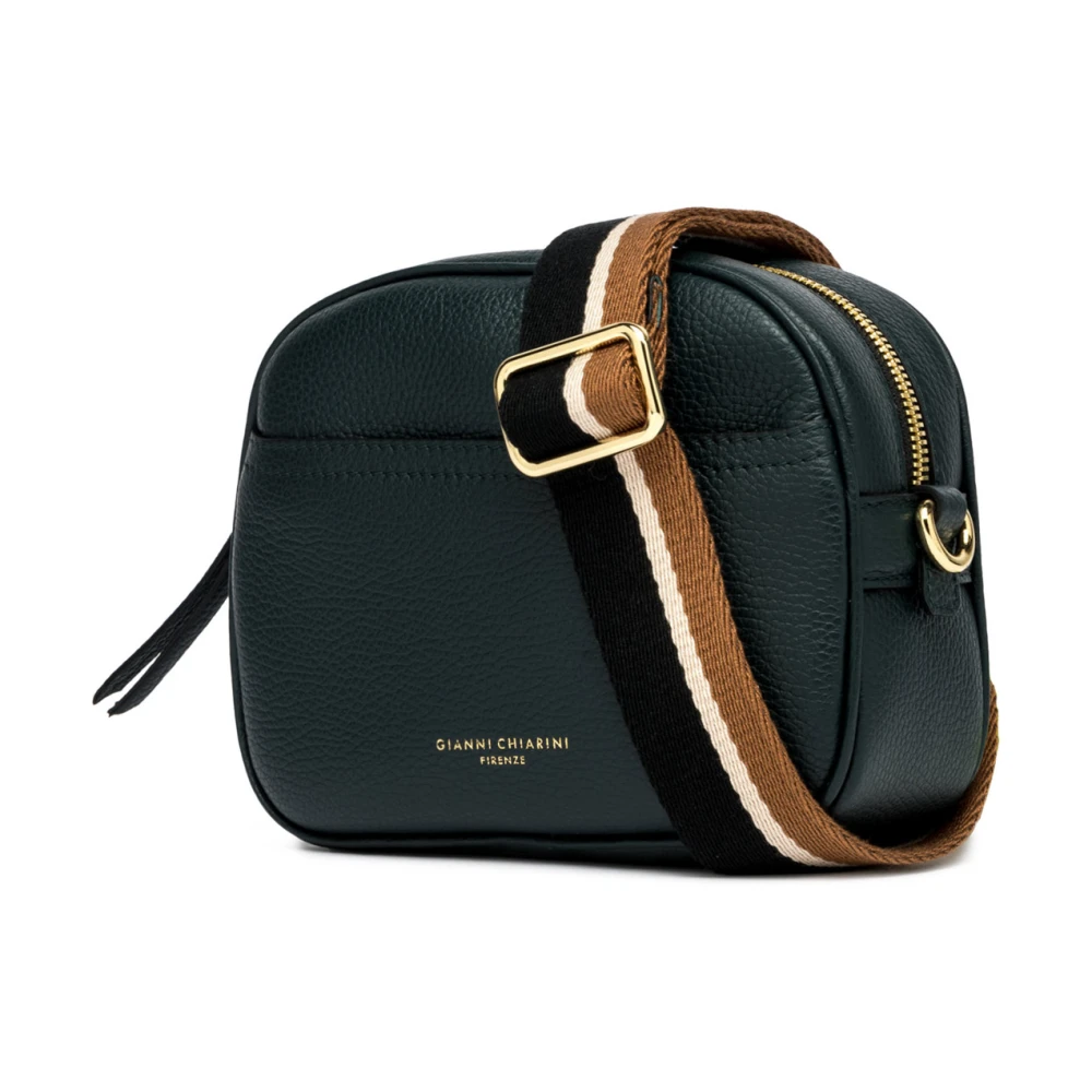 Gianni Chiarini Donkergroene Leren Cameratas Green Dames