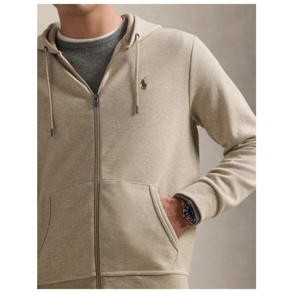 Polo Ralph Lauren Hoodie met rits Beige Heren