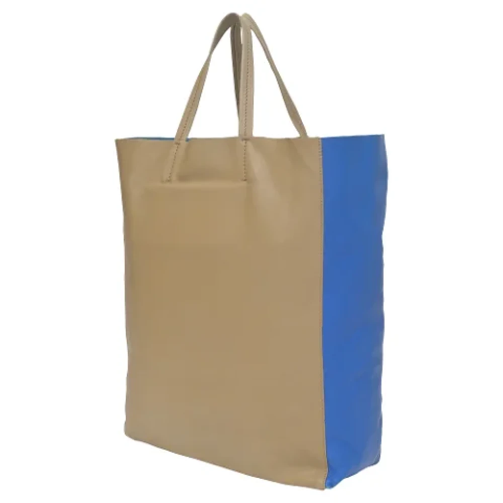 Celine Vintage Pre-owned Leather totes Beige Dames