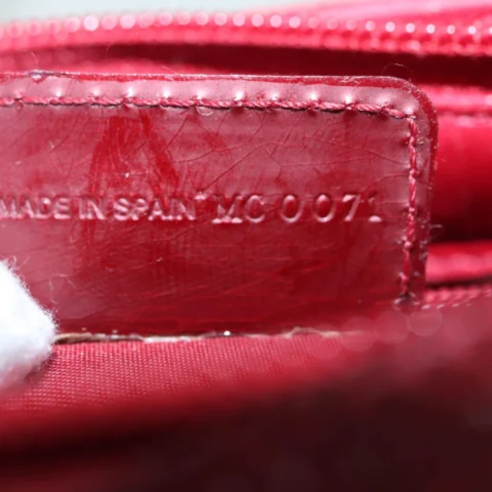 Dior Vintage Pre-owned Leather clutches Red Dames