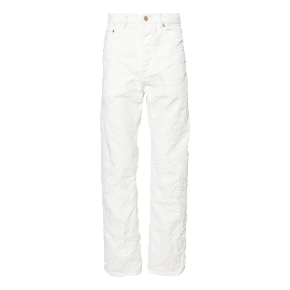 Purple Brand Klassieke witte katoenen jeans White Heren