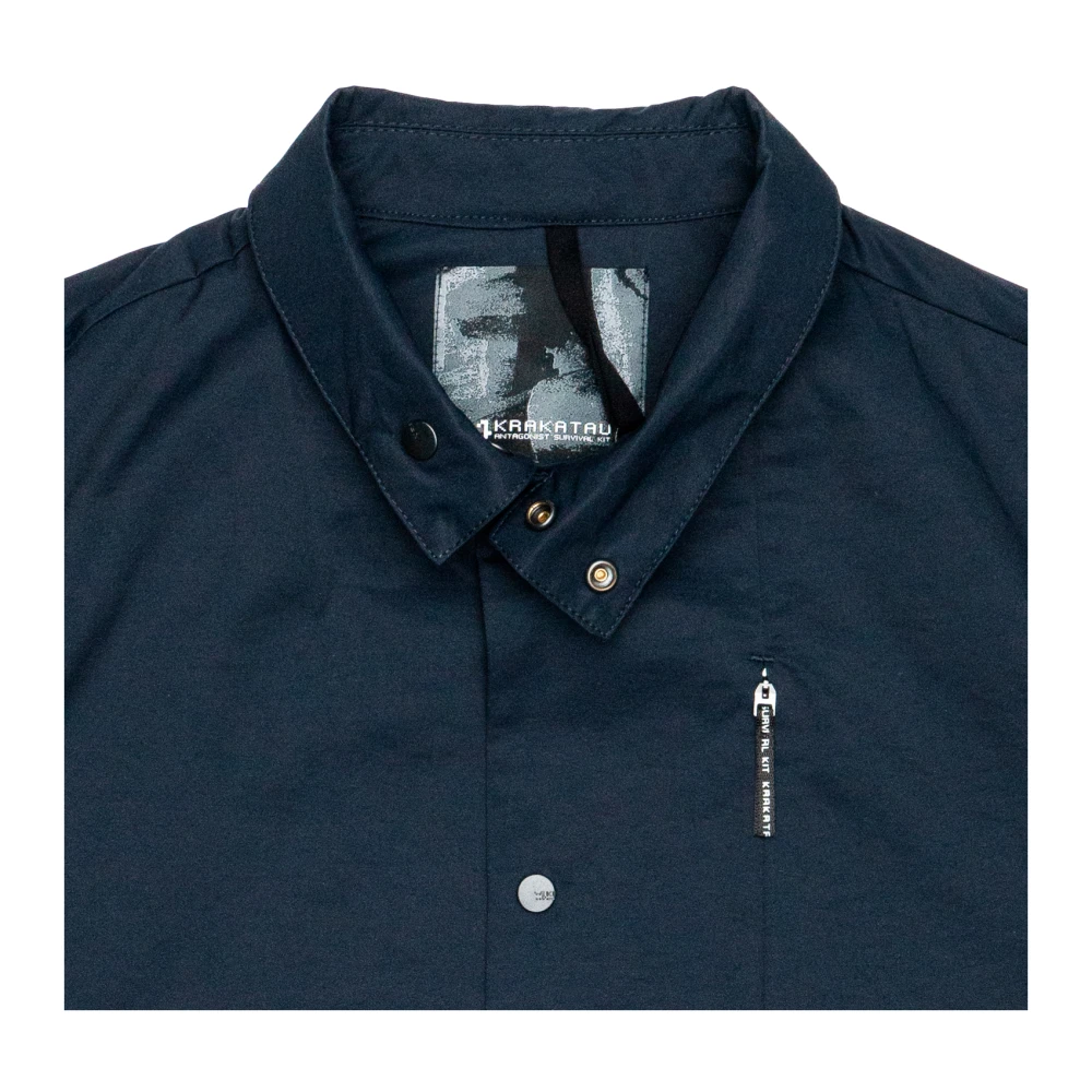 Krakatau Katoenen overshirt Zitmo voor laagjes Blue Heren