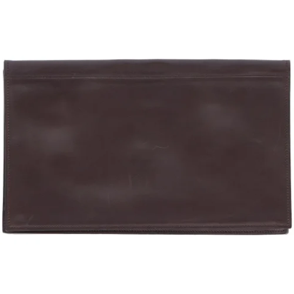 Marni Pre-owned Leather pouches Brown Dames