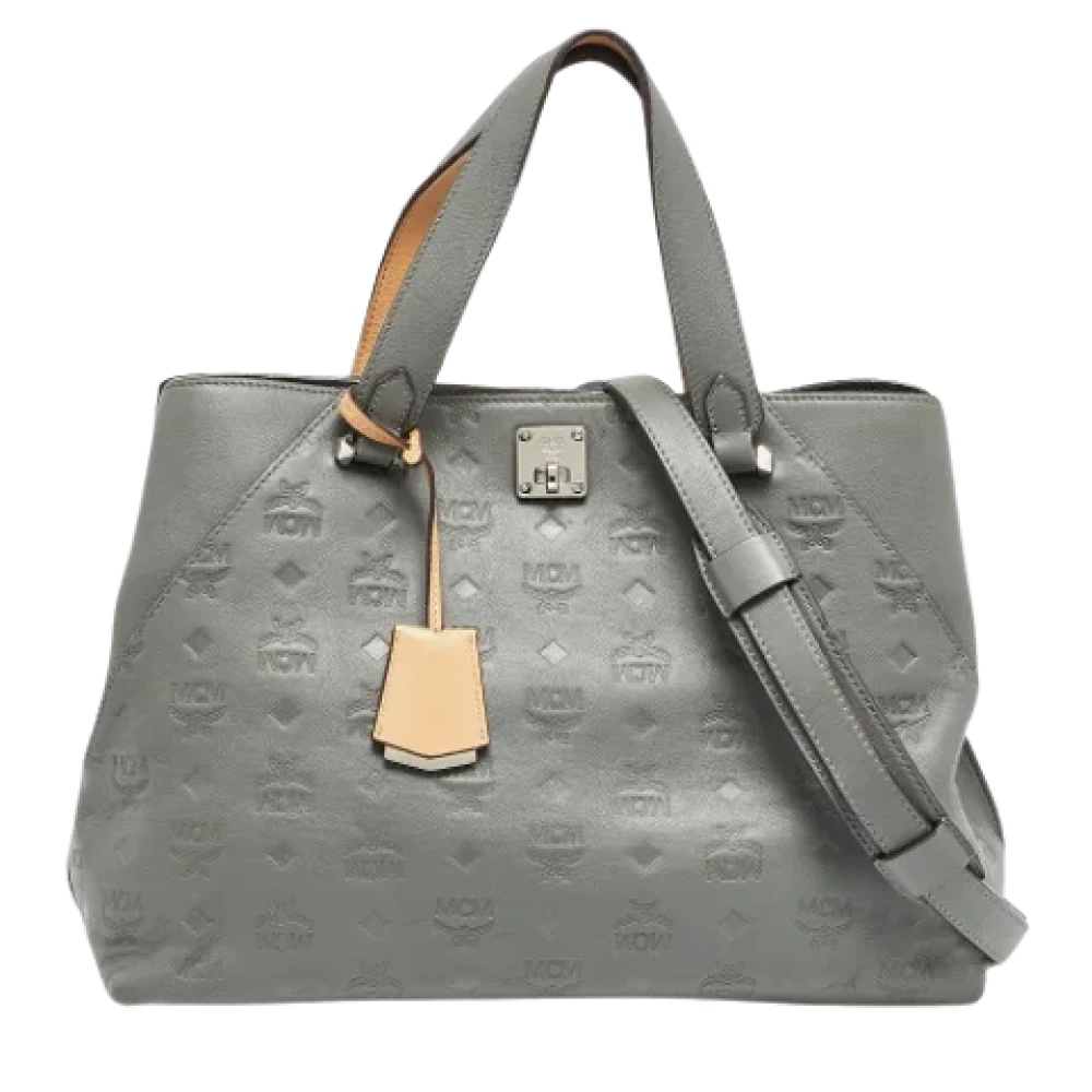 MCM Pre-owned Leather totes Gray Dames