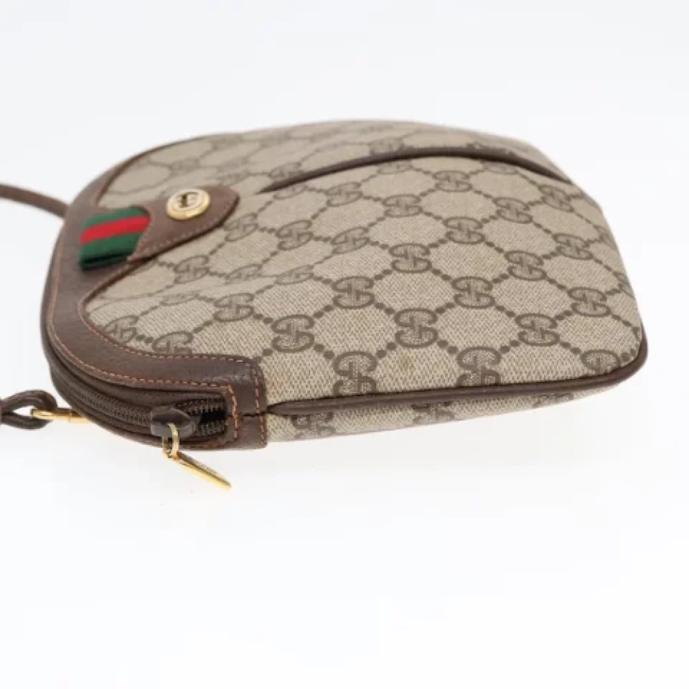 Gucci Vintage Pre-owned Leather shoulder-bags Beige Dames