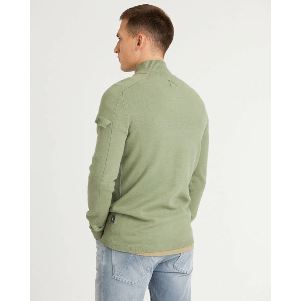 Chasin Stijlvolle Oscar Half Zip Vest Green Heren