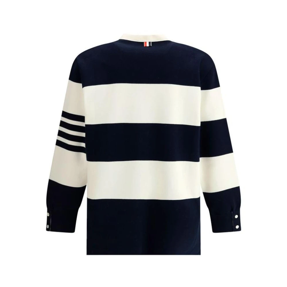 Thom Browne Gestreepte Vest NavyCream Blue Heren