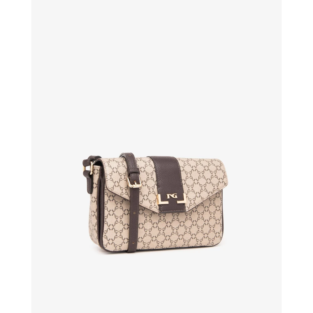 Nerogiardini Dames Schoudertas van Technisch Materiaal Beige Dames