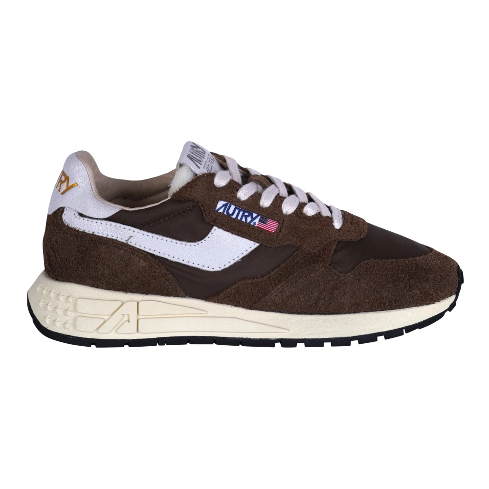 Autry Women's Brown Sneakers, 8 Uk, Reelwind Low