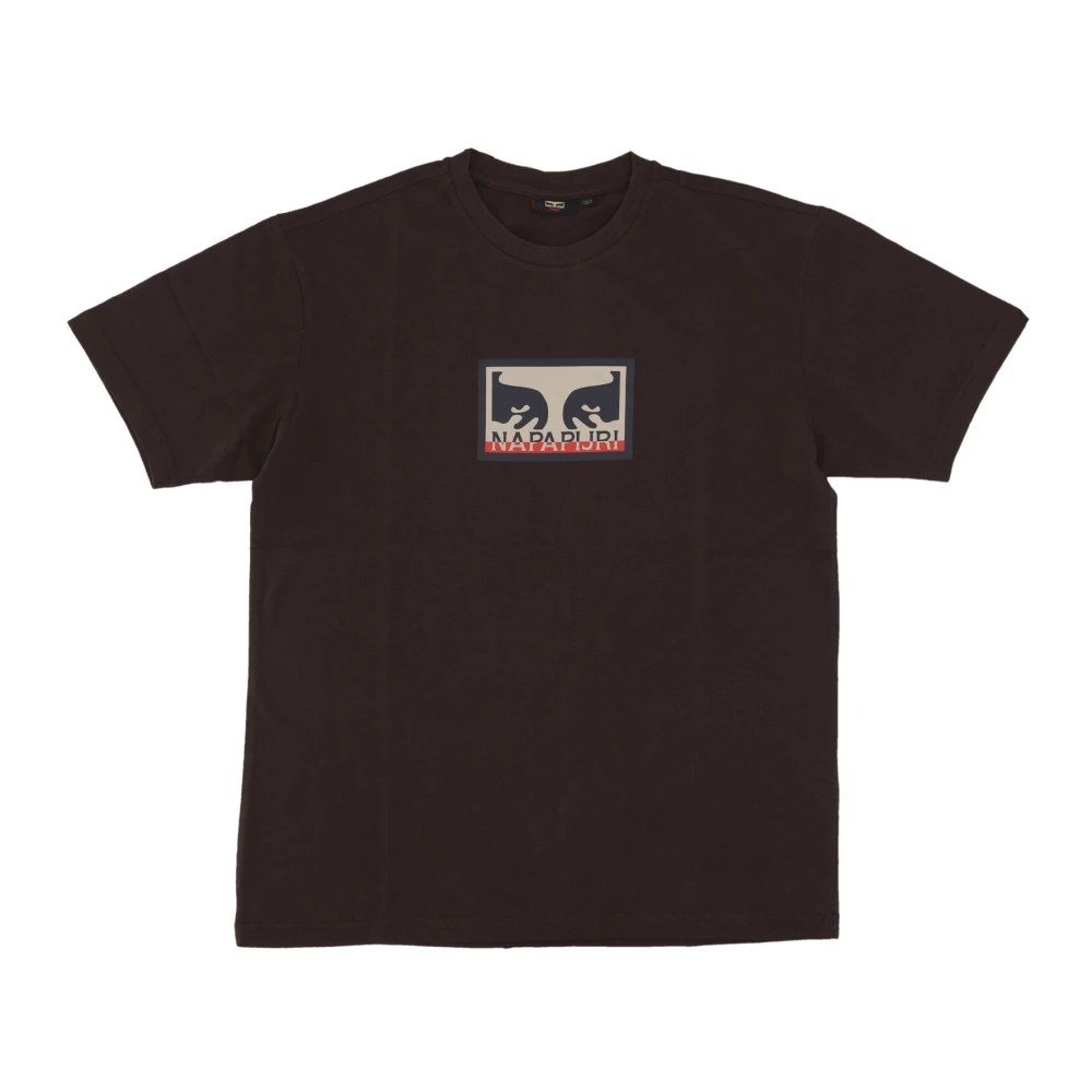 Obey Donkerbruin Heren T-shirt Brown Heren