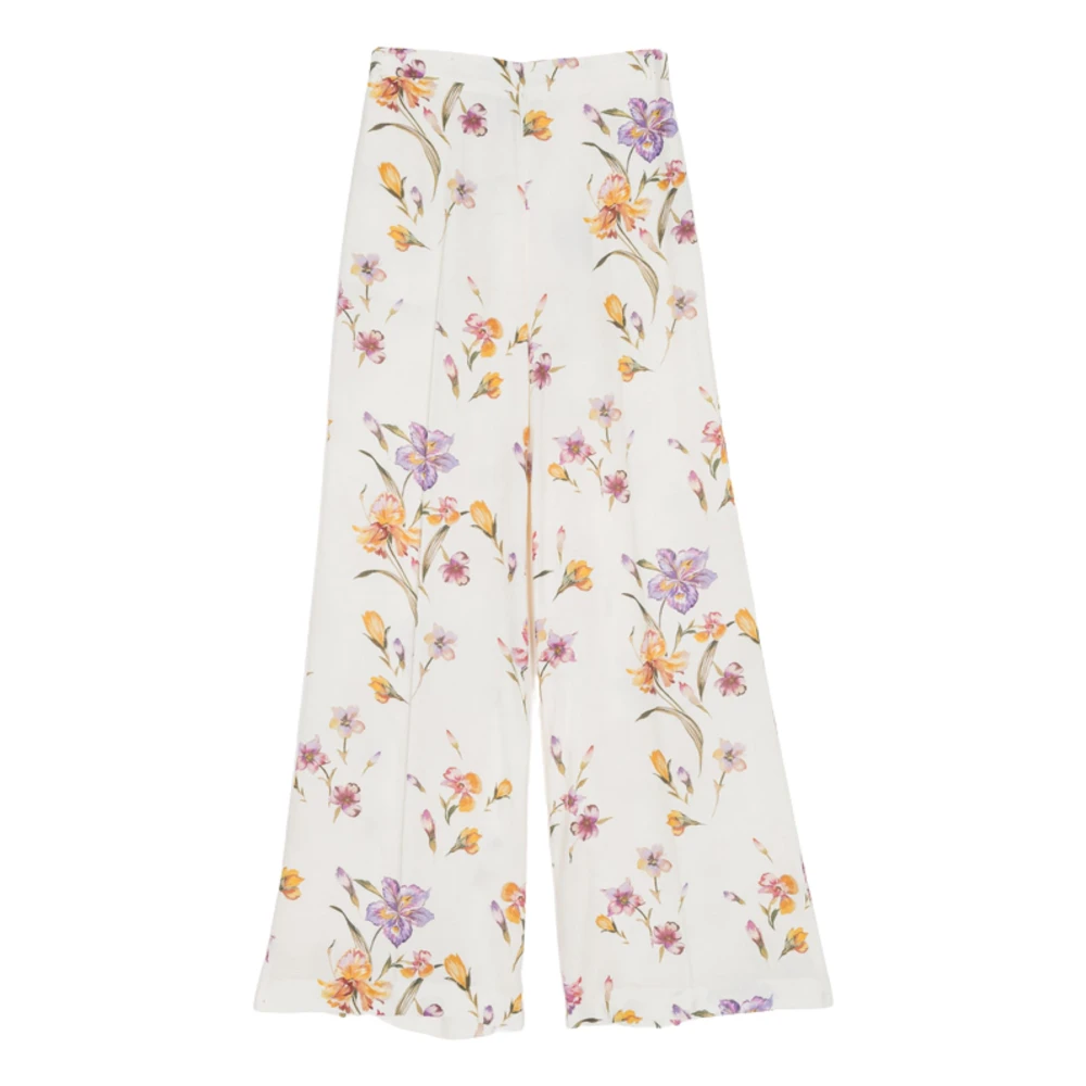 Twinset Bloemenprint Palazzo Broek Multicolor Dames