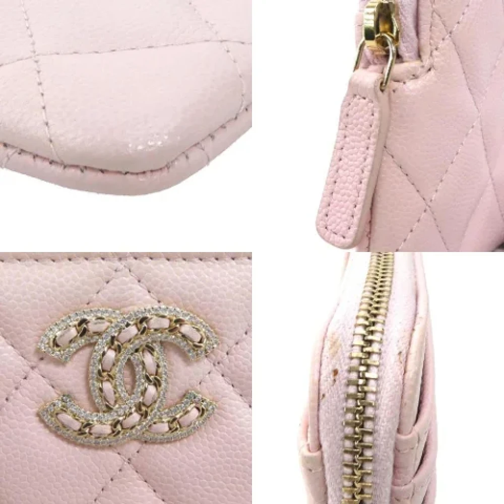 Chanel Vintage Pre-owned Leather wallets Pink Dames