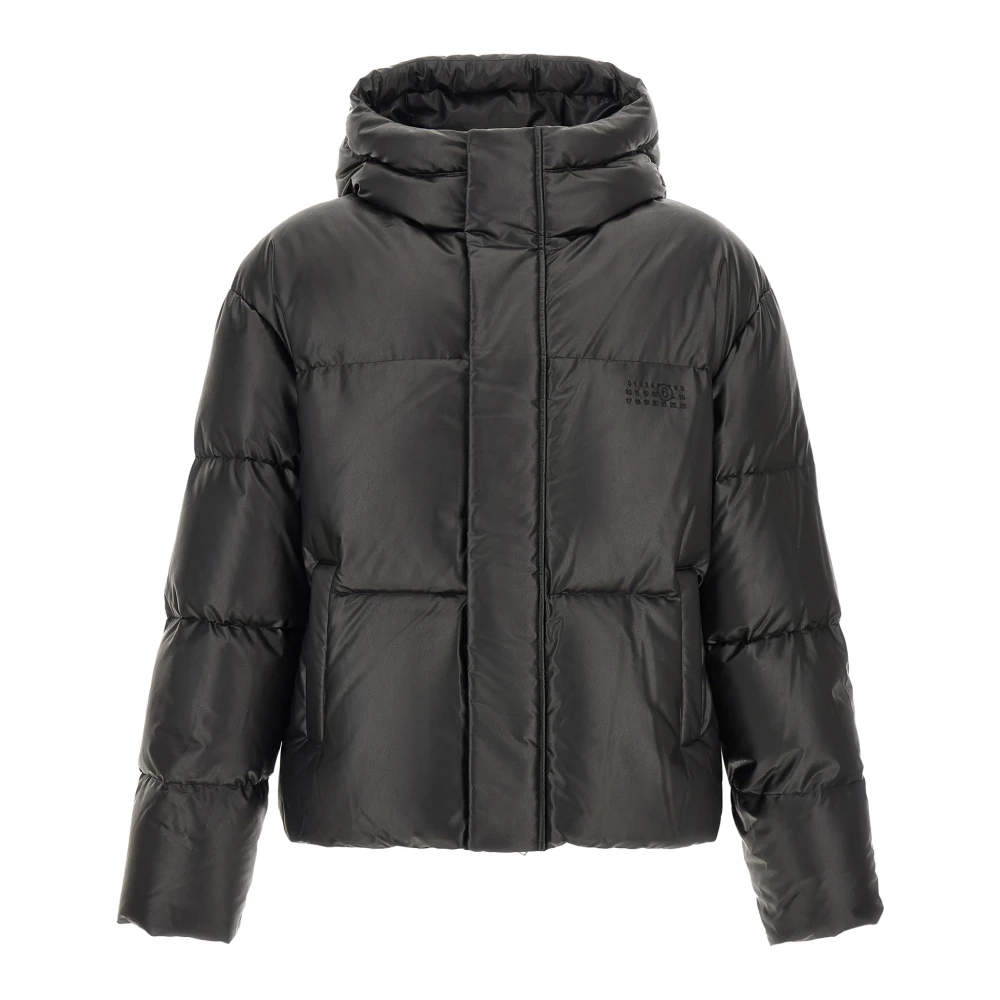 Mm6 Maison Margiela , Winter Jackets, Male, Black, M, Jackets