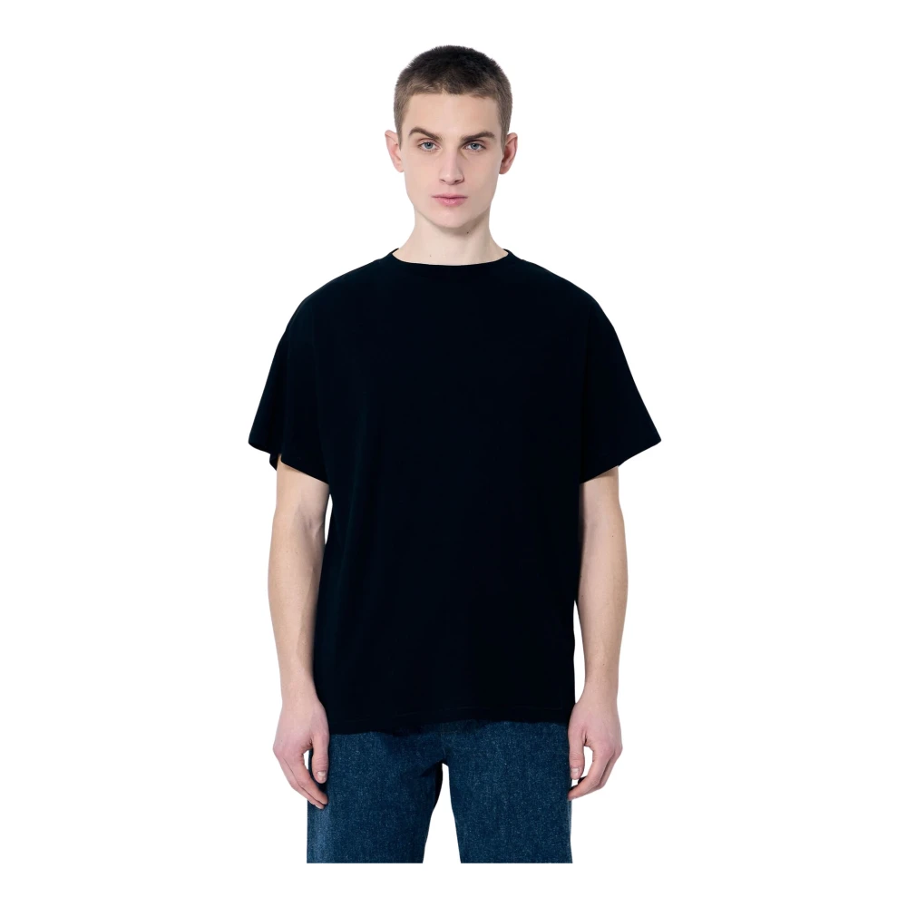 The Row Katoenen Jersey Crewneck T-shirt Black Heren
