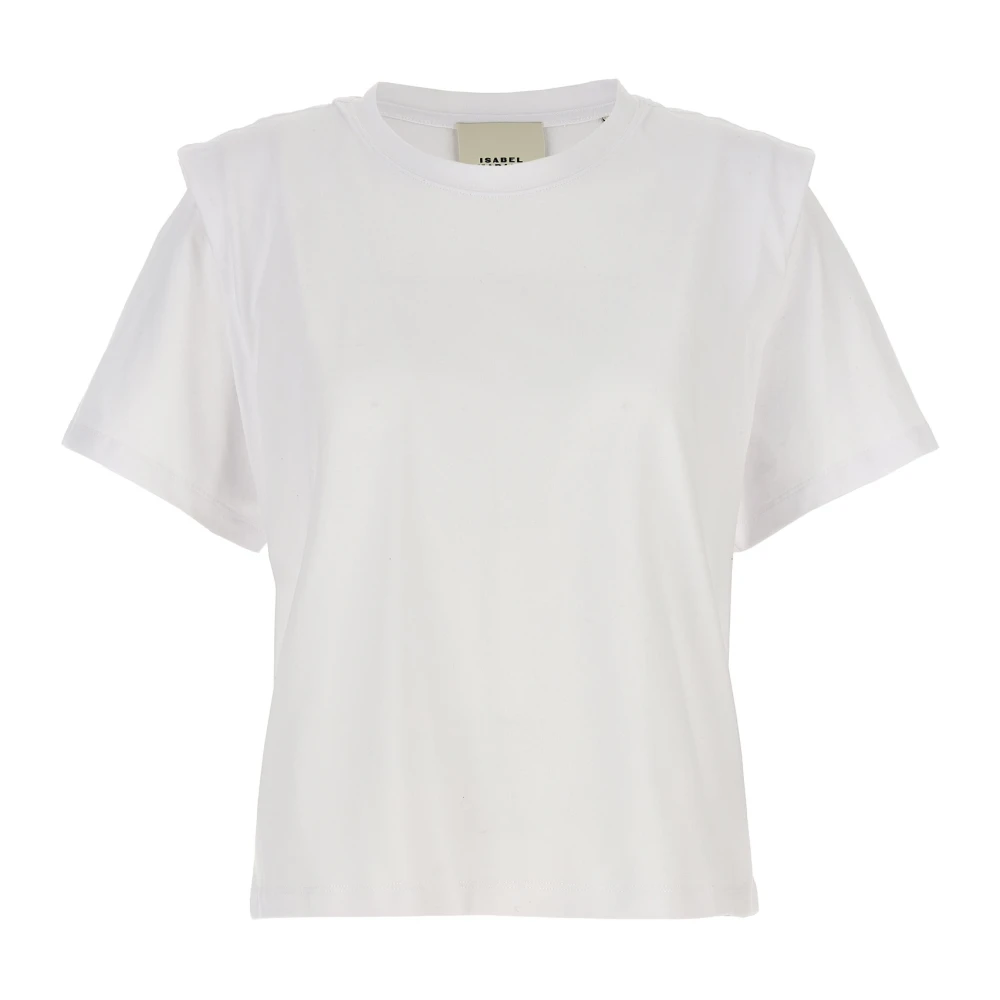 Isabel Marant Women's White T-Shirts, S, Zelitos Crew Neck T-Shirt