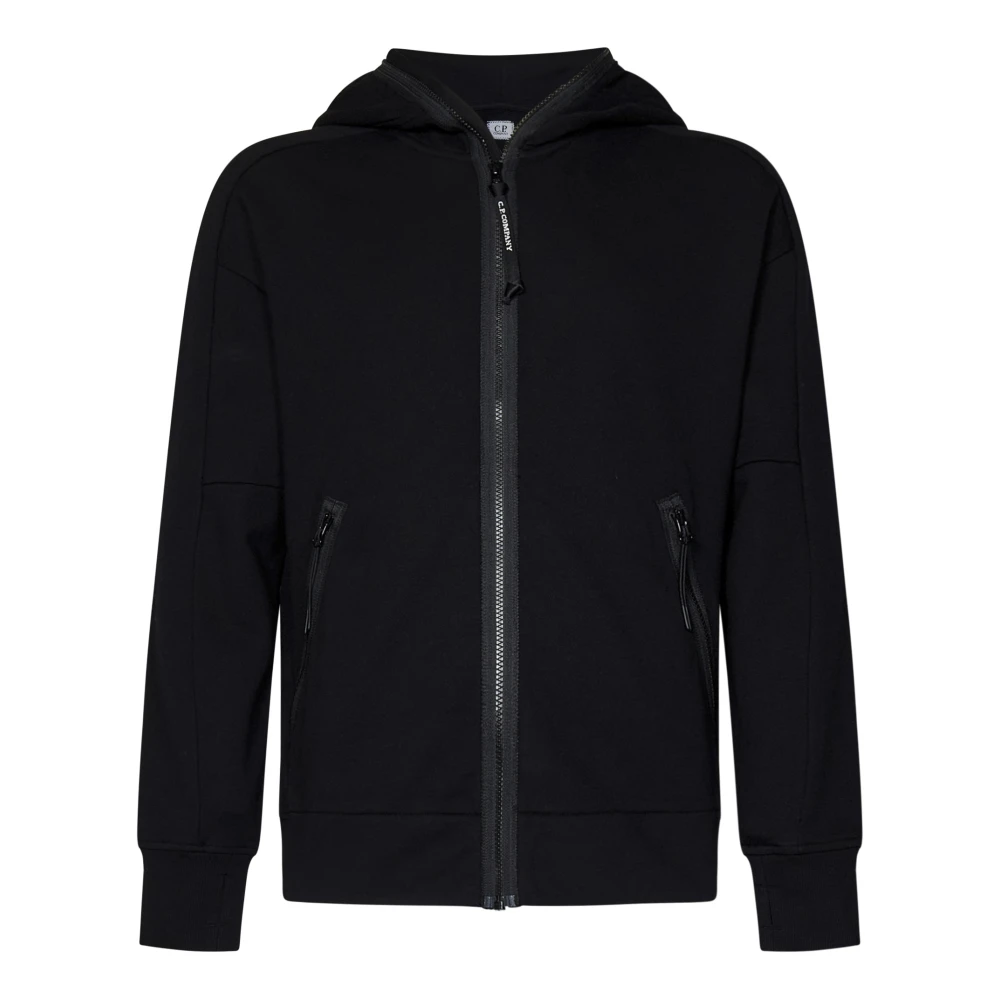 C.P. Company Zwarte Sweatshirt met Goggle Hood Black Heren