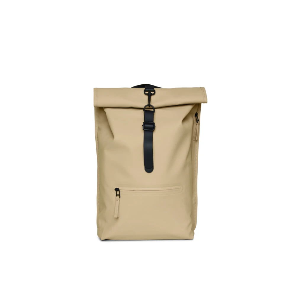 Rains Waterdichte Roltop Rugzak Beige Heren