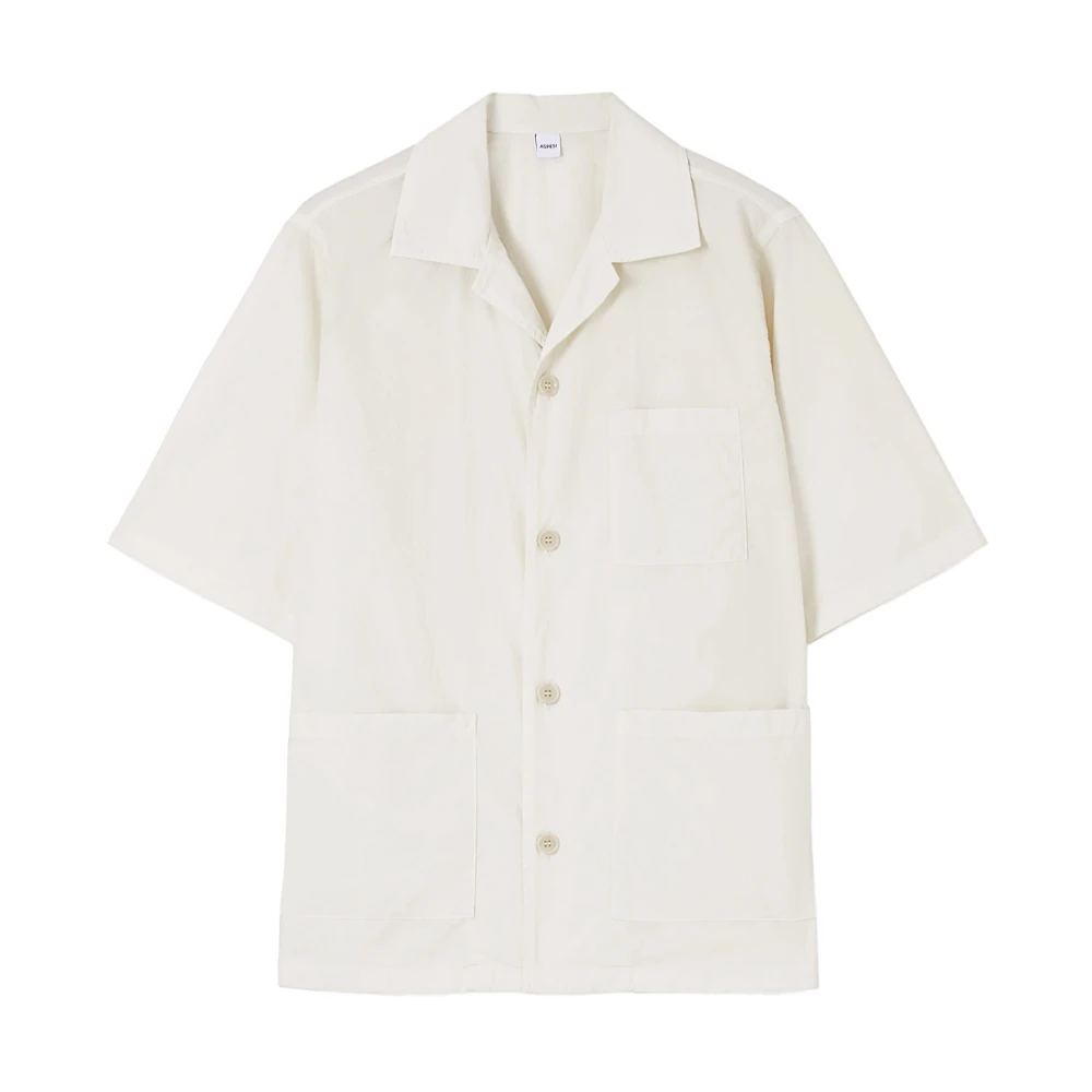 Aspesi Katoenen shirt met korte mouwen White Heren